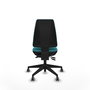 PIQUERAS Y CRESPO Chaise Elche Asynchrone Turquoise sans accoudoirs
