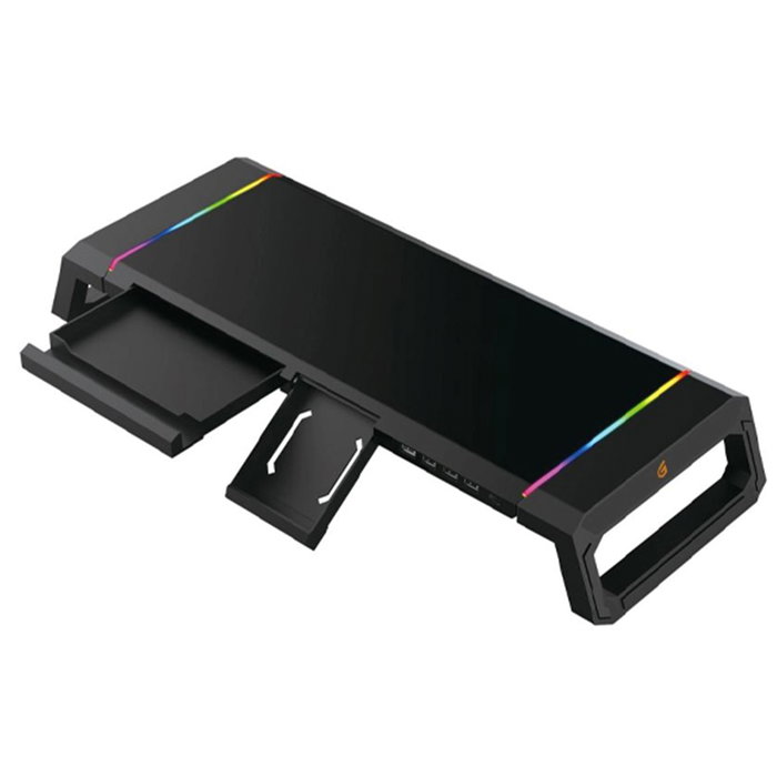 Conceptronic THORNE01B Support Ergonomic RGB Hub USB 2.0 Gaming Monitor Noir Conceptronic THORNE01B Support Ergonomic RGB Hub USB 2.0 Gaming Monitor Noir