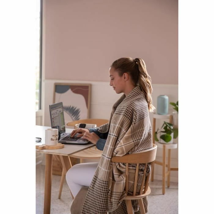 Imetec Couverture Chauffante en Velours Marron 180x140 cm Imetec Couverture Chauffante en Velours Marron 180x140 cm