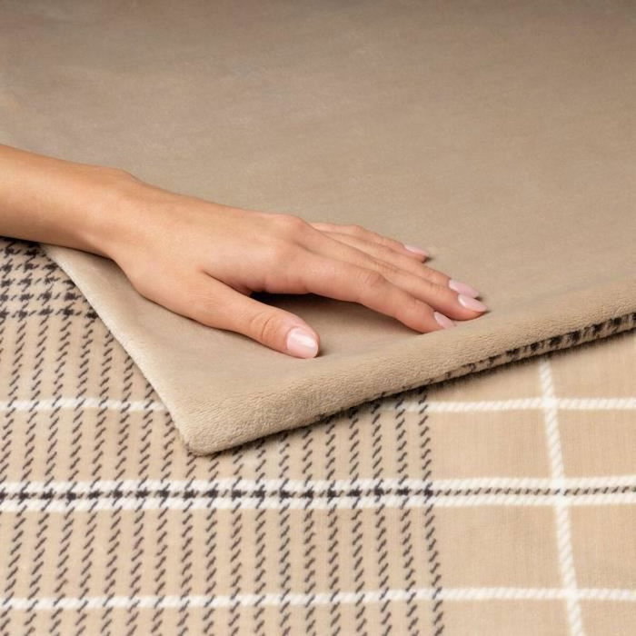 Imetec Couverture Chauffante en Velours Marron 180x140 cm Imetec Couverture Chauffante en Velours Marron 180x140 cm
