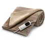 Imetec - Couverture chauffante adapto 180x140 cm - Plaid velours - 6 niveaux de température - Technologie anti-surchauffe - Lavable - Pour lit double