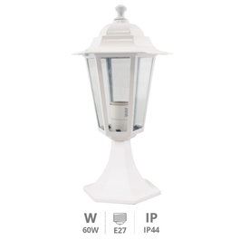 GSC Evolution Farol de jardín sobremuro Serie Alma E27 Blanco