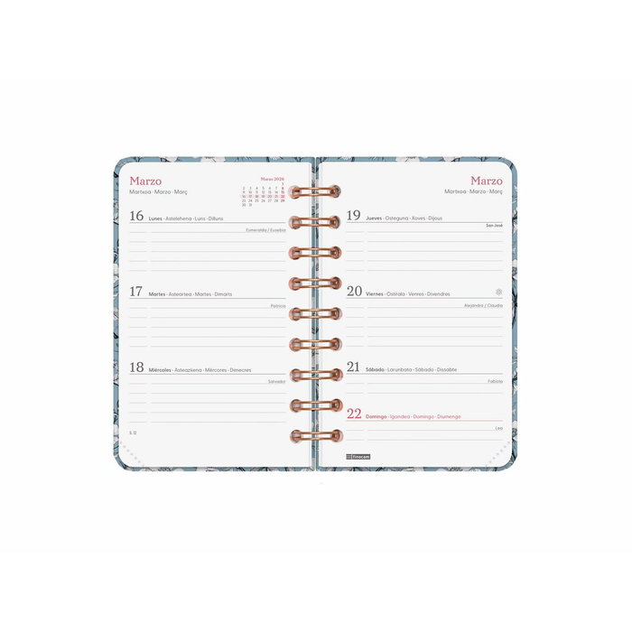 Agenda Finocam YOU Cotton 7,9 x 12,7 cm 2026