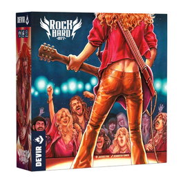 Devir Jeu de société Rock Hard 1977 – Deviens une star du rock, compose, joue et gagne en renommée