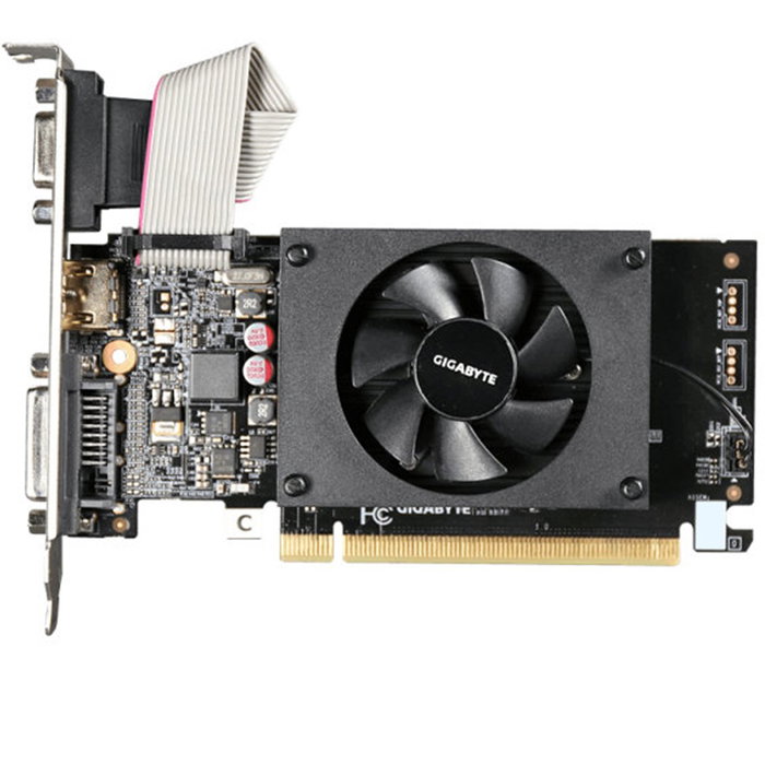 Gigabyte GeForce GT 710 2 Go GDDR3 Carte Graphique NVIDIA PCI Express 2.0 HDMI VGA DVI