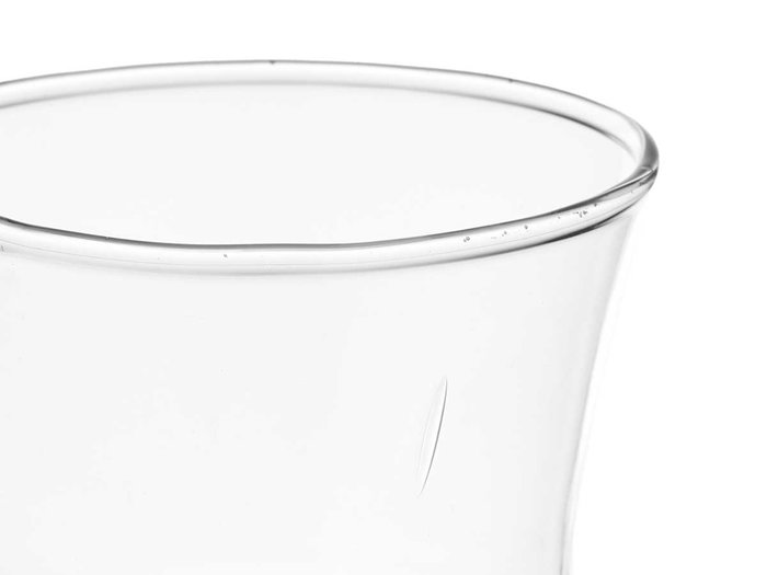 Giftdecor Vase en verre à col haut 36 cm transparent 19x19 cm