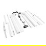 LEIVA - Système de patas de table à élévation électrique - Ajustable en largeur de 1080 à 1800 mm - Hauteur réglable - Charge max 100 kg - Blanc - COMPLEMENTOS ORGANITA