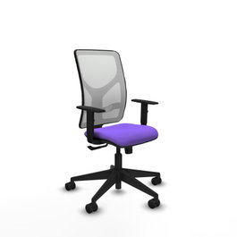 PIQUERAS Y CRESPO Chaise Motilla Synchro Violet et Blanc