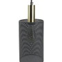 Home Deco Light Lampe suspendue cylindrique grise perforée d.15 h.24 cm