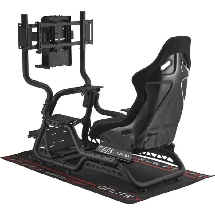Oplite Support Universel Console GTR UCM pour Cockpit - Noir, Compatible avec PS4, PS5, Xbox Series (Accessoire de Fixation Antivibration)