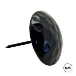 Micel Clavo golf CL02, acier noir, 30 x 30 mm, 25 unités
