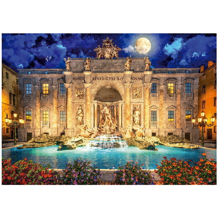 Educa Puzzle 1000 pièces Fontana Di Trevi Roma 19923, coloré 48x68 cm, espagnol