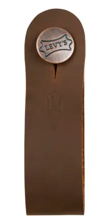 LEVYS Adaptateur de sangle pour guitare acoustique en cuir marron