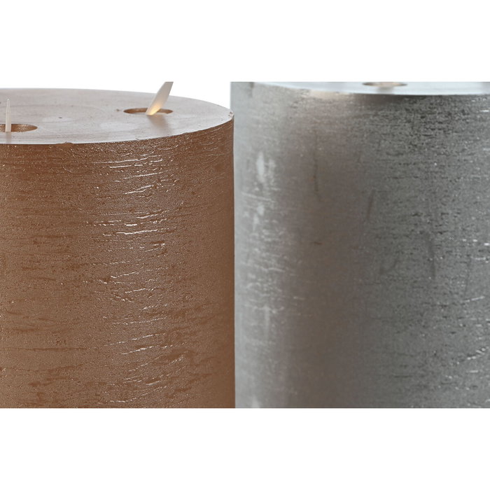 Bougie LED DKD Home Decor Doré Argenté 15 x 15 x 20 cm (AA) (2 Unités) Bougie LED DKD Home Decor Doré Argenté 15 x 15 x 20 cm (AA) (2 Unités)