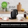 Ninja KT200EU Bouilloire électrique 3000W 1.7L avec contrôle précis de température, maintien au chaud, écran digital et finition inox brossé noir
