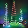 GSC Evolution Arbre de Noël LED intelligent 1,5m Bluetooth et télécommande 24 fonctions RGB IP44