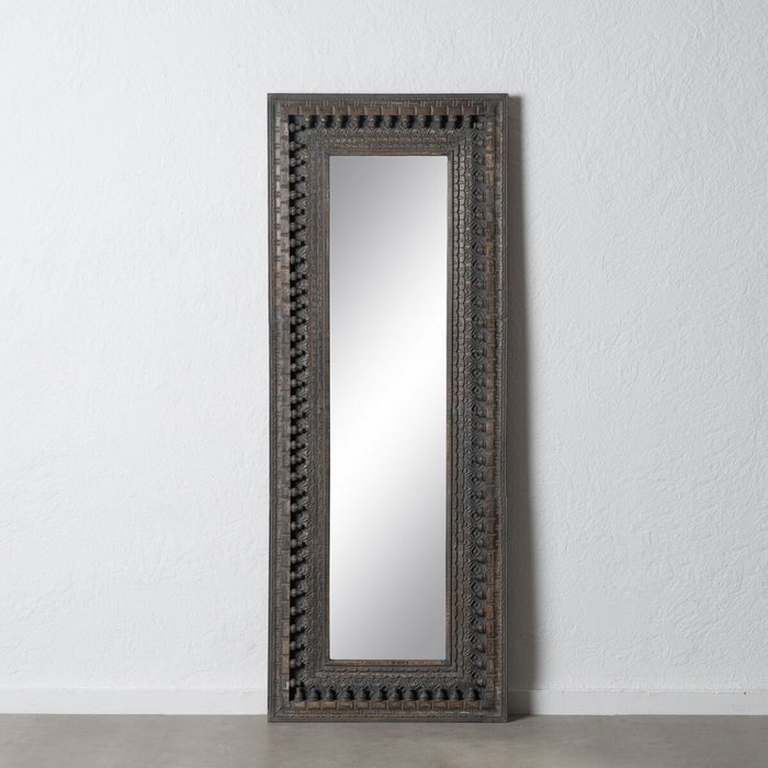 BigBuy Home Miroir sur Pied Brun foncé Vertical BigBuy Home Miroir sur Pied Brun foncé Vertical