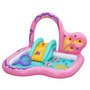 Bestway 53175 Piscine Gonflable et Parc de Jeux Papillons 180x180x117 cm pour Jardin +2 Ans