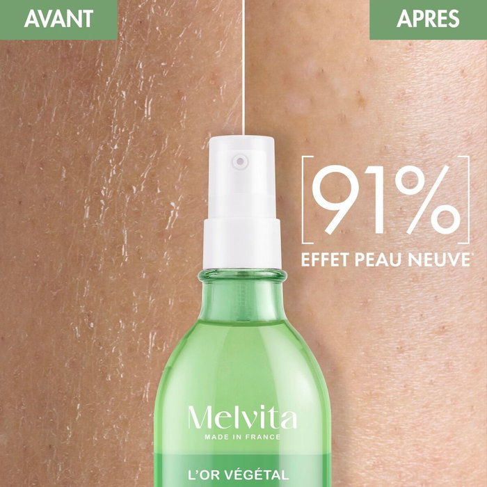 Melvita Coffret L'OR VÉGÉTAL 2 pièces avec Sérum corps et Bougie