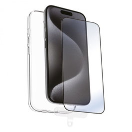 Muvit Recycletek Coque et Protection Écran pour Apple iPhone 16 - Kit de Nettoyage Bio Inclus