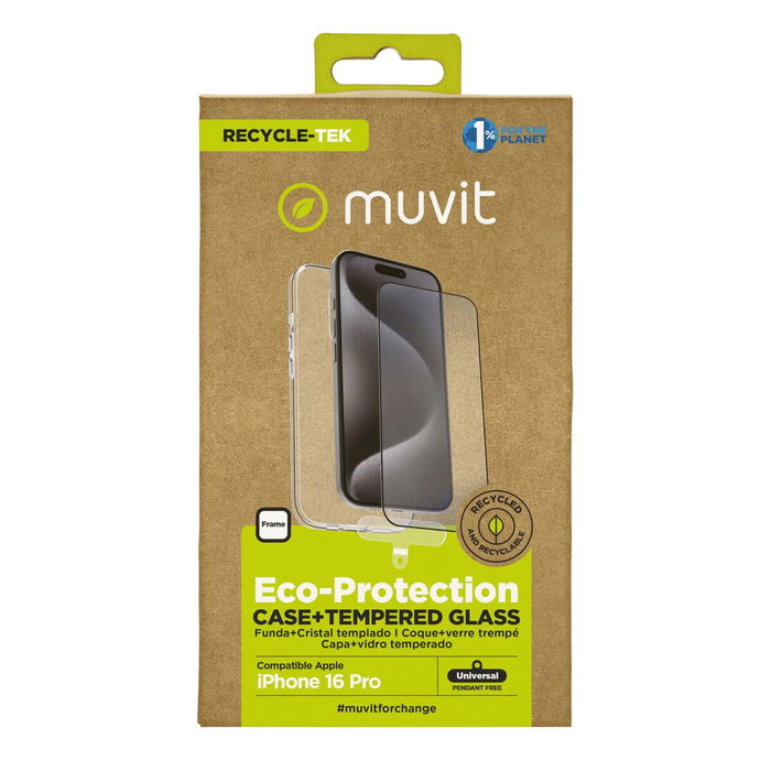 Protection pour téléphone portable Muvit iPhone 16 Pro