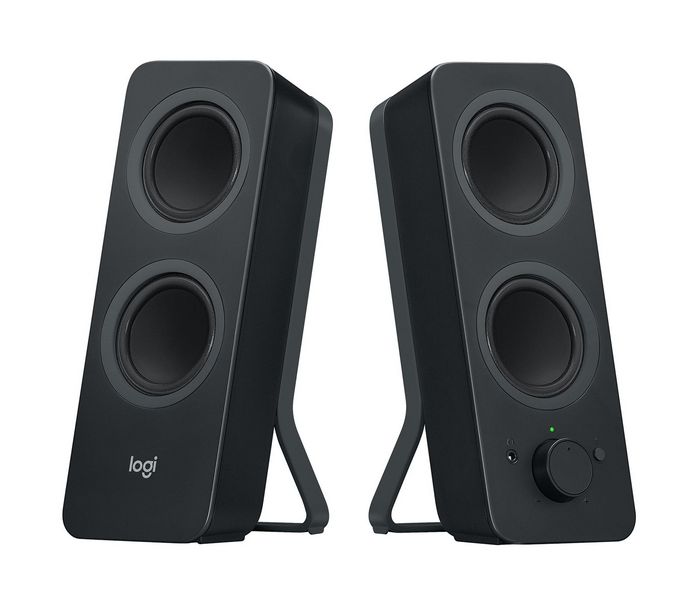 Logitech Z207 Haut-parleurs Bluetooth Stéréo pour Ordinateur - Connexion Sans Fil et Filaire - Puissance RMS 5 W - Noir