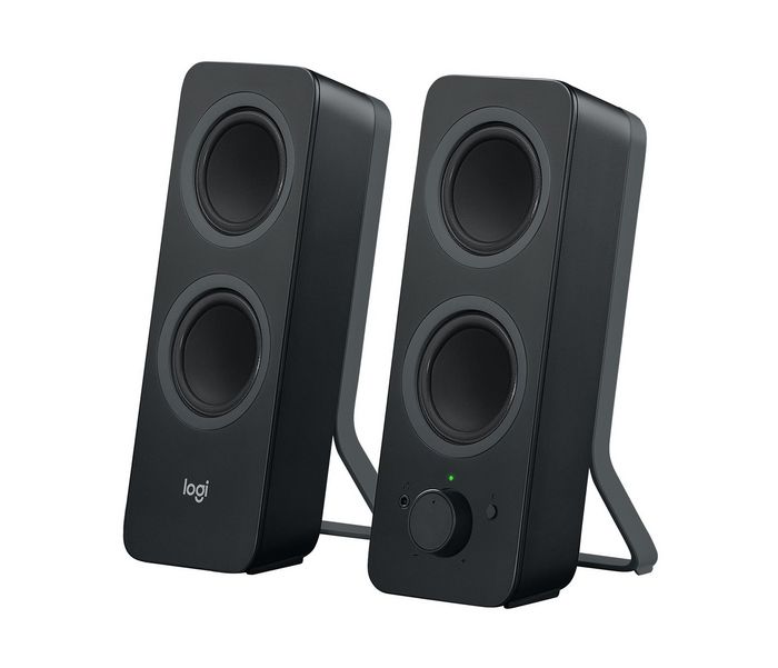Logitech Z207 Haut-parleurs Bluetooth Stéréo pour Ordinateur - Connexion Sans Fil et Filaire - Puissance RMS 5 W - Noir