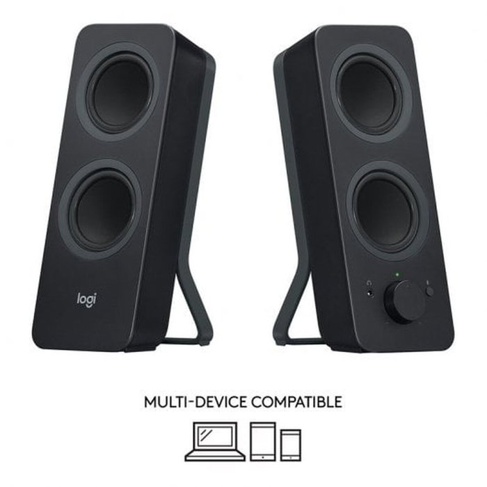 Logitech Z207 Haut-parleurs Bluetooth pour ordinateur, Noir