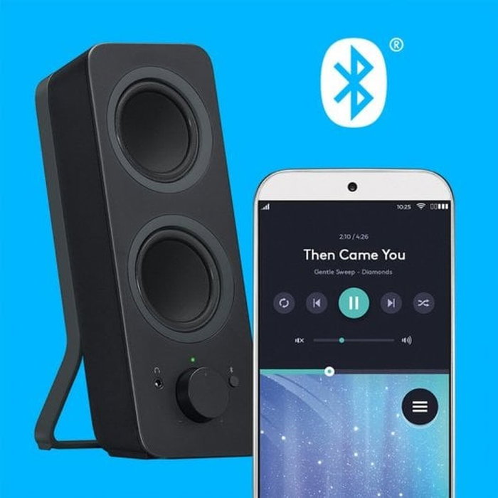 Logitech Z207 Haut-parleurs Bluetooth pour ordinateur, Noir