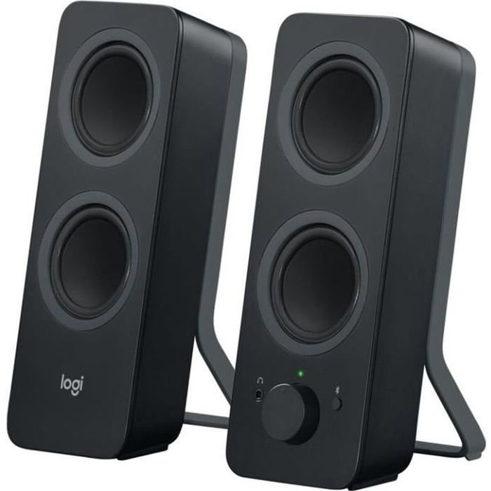 Logitech Z207 Haut-parleurs Bluetooth pour ordinateur, Noir