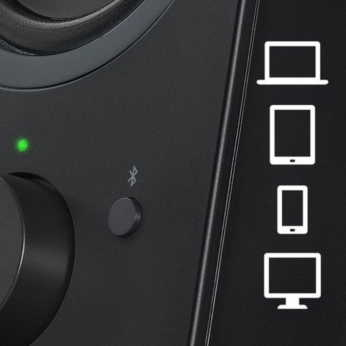 Logitech Z207 Haut-parleurs Bluetooth pour ordinateur, Noir