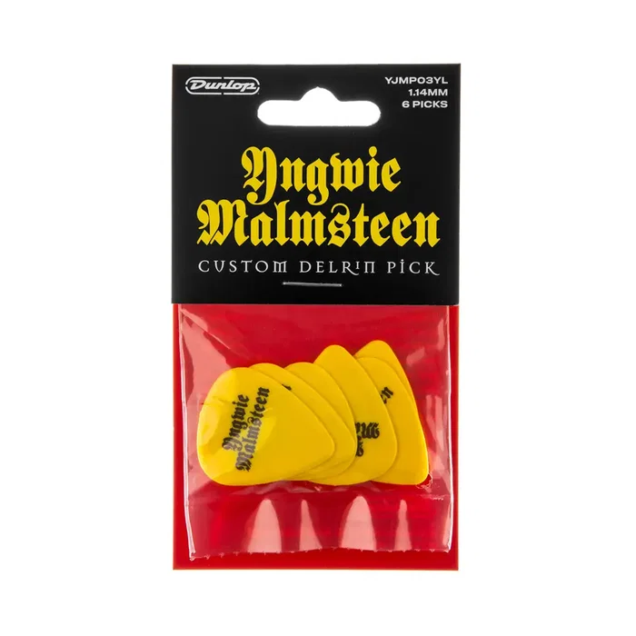 DUNLOP Pack de 6 Médiators Signature Yngwie Malmsteen Delrin - 1,14 mm DUNLOP Pack de 6 Médiators Signature Yngwie Malmsteen Delrin - 1,14 mm