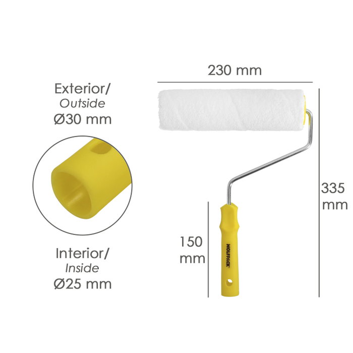 WOLFPACK LINEA PROFESIONAL Rouleau pour Placo 230mm