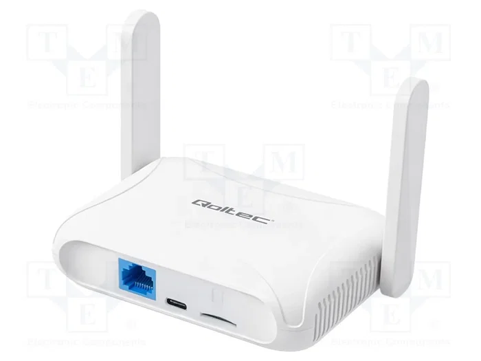 QOLTEC Router WiFi 6 Blanc 4G LTE QOLTEC Router WiFi 6 Blanc 4G LTE