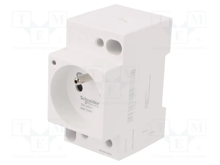 Schneider Electric ACTI9 Prise simple type E pour rail DIN Schneider Electric ACTI9 Prise simple type E pour rail DIN