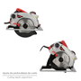WOLFPACK LINEA PROFESIONAL Scie circulaire 1500W avec disque de 185mm et laser