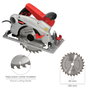 WOLFPACK LINEA PROFESIONAL Scie circulaire 1500W avec disque de 185mm et laser