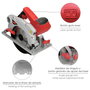 WOLFPACK LINEA PROFESIONAL Scie circulaire 1500W avec disque de 185mm et laser
