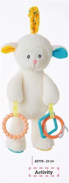 BigBuy Fun Peluche Ovejita Activity 28 cm