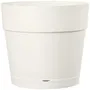 Deroma Pot de fleurs Vaso Save R - 48 x 43,1 cm, 58 L - Pot avec réserve d'eau en matière recyclée, résistant au gel et aux UV - Blanc