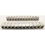 Lineaire PR24AS24 - Pack de 24 noyaux keystone RJ45 Cat.6a court blindé pour baie de brassage
