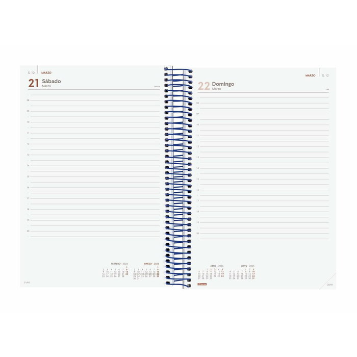 Agenda Finocam YEAR Bleu 16,5 x 24,2 cm 2026