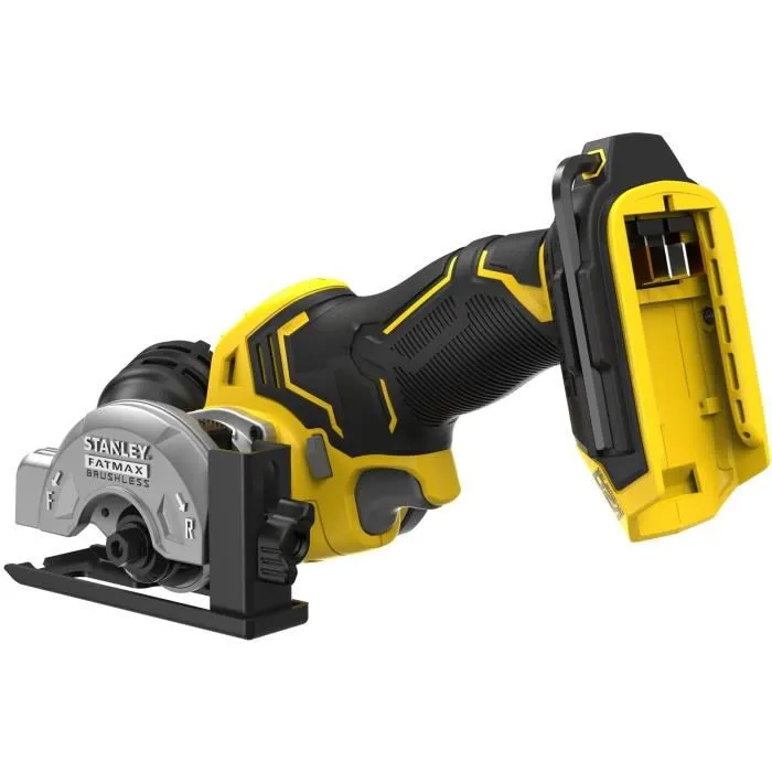 Stanley Fatmax V20 SFMCM300B-XJ - Mini scie circulaire plongeante sans fil 18V Brushless - Capacité de coupe bois 19 mm - Sans batterie