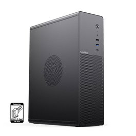 Coolbox Boîtier PC micro-ATX Slim T100 USB-C 3.2 Gen1 Full Metal Noir avec Ventilateur 90mm