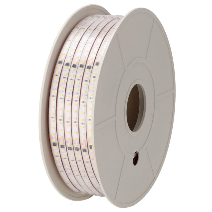 Ruban LED 120 LED/m 6000K CW 50 m IP65 SMD2835 avec diffuseur microprismatique, 1500 lm/m