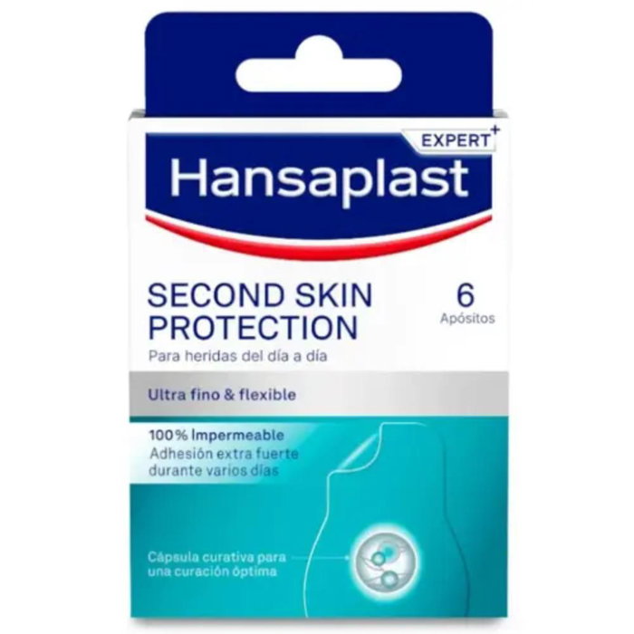 Hansaplast Pansements hydrocolloïdes Second Skin Protection M/L 6 unités