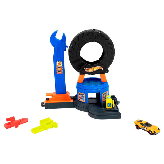 Hot Wheels City Centre de Pneus JHL75 avec Grue, Multi-langue, Jeu de Garage pour Enfants dès 4 Ans Hot Wheels City Centre de Pneus JHL75 avec Grue, Multi-langue, Jeu de Garage pour Enfants dès 4 Ans