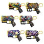 Tachan - Pistolet à dards Street Shot Mini avec 6 projectiles en mousse - Design graffiti - Jouet pour enfants à partir de 8 ans - Jeu d'intérieur et d'extérieur