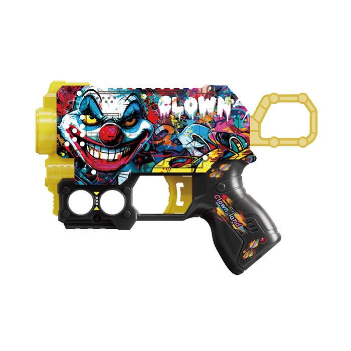 Tachan - Pistolet à dards Street Shot Mini avec 6 projectiles en mousse - Design graffiti - Jouet pour enfants à partir de 8 ans - Jeu d'intérieur et d'extérieur