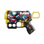 Tachan - Pistolet à dards Street Shot Mini avec 6 projectiles en mousse - Design graffiti - Jouet pour enfants à partir de 8 ans - Jeu d'intérieur et d'extérieur